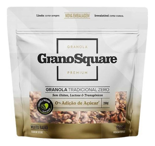 Granola Premium Sem Glúten Granosquare 200g Kit 2x