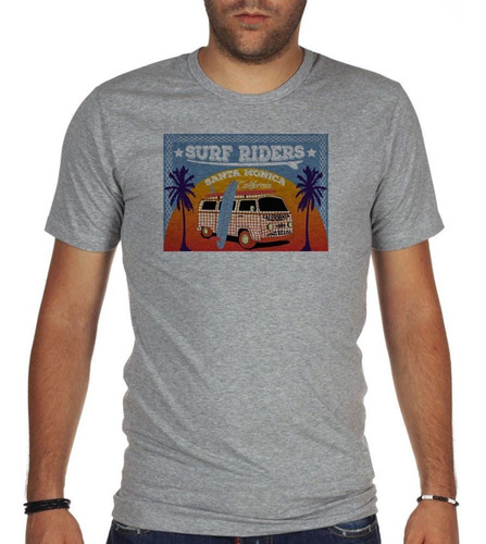 Remera De Hombre Surf Riders Santa Monica