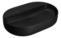 Comprar Bacha Baño Deca L14060 Apoyo Ovalada 3 Agujeros Negro