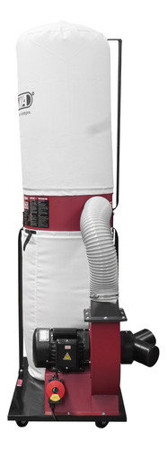 Colector De Polvo Portátil de uso Profesional Con motor de 2 HP 240 V. 60 Hz Tamaño: 85.1 x 54.6 x 198.1 cm Capacidad 5.7 pies cúbicos Entrada para dos puertos de 4" KN CP-2042B KNOVA