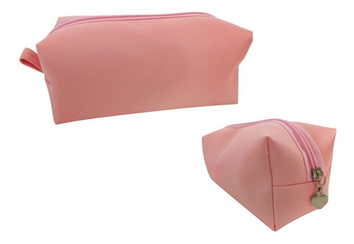 12 Cosmetiqueras Pastel Color Rosa