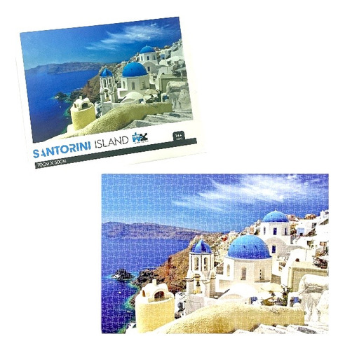 Rompecabezas X 1000 Pzs Puzzle Isla De Grecia Santorini Joya