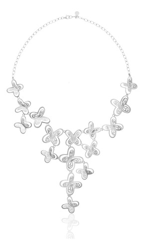 Tanya Moss Collar Plata 925 Aurora 16 Mariposas Plata