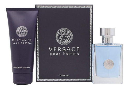 Kit Versace Pour Homme Masculino Edt 50ml + Sg 100ml