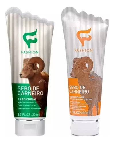  Fashion Kit Sebo De Carneiro + Creme Esfoliante Gts Lixa