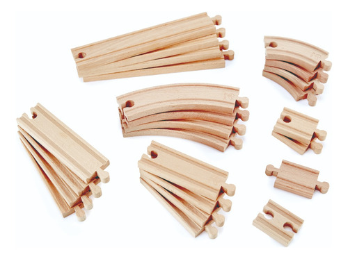 Kit Vias De Tren Hape Madera Expandible Pista Juguete