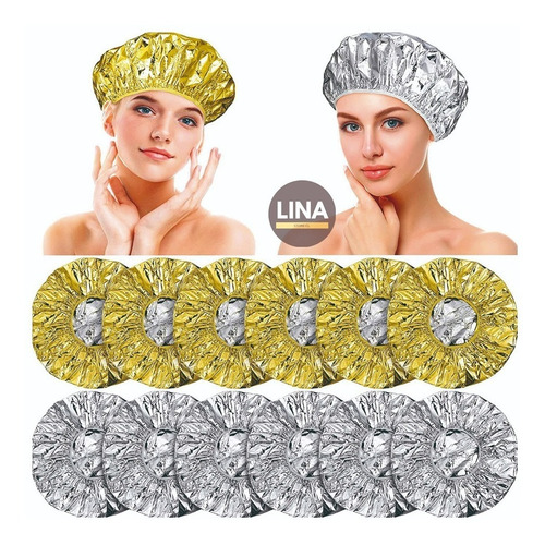 Pack 12 Gorro De Aluminio Tratamientos Capilar Peluqueria