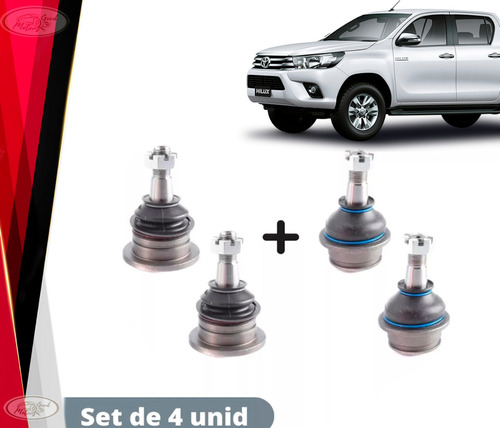 Rotulas Bandeja Superior + Inferior Toyota Hilux 2016 2020