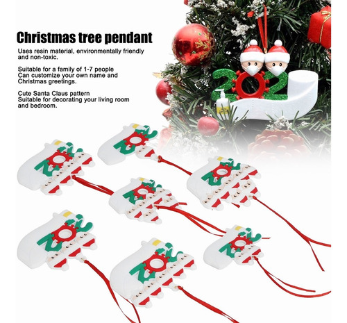 7pcs Bendiciones De Bricolaje Órnamento De Navidad