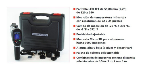 Camara Termografica Megger Tc3231 (simil Flir I3 I7 Uni-t