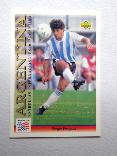 Upper Deck Card World Cup Usa 94 Sergio Vázquez #188 C/ Mica