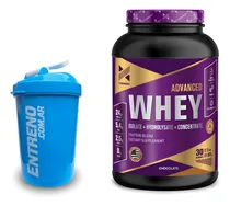 Comprar Advanced Whey Protein Xtrenght Proteína Isolada Concentrada Hidrolizada 2lb Sabor Chocolate + Shaker Batidor 600ml - Crecimiento Muscular