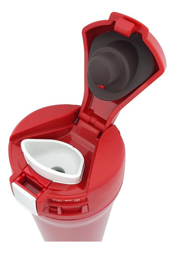 Garrafa Térmica Zojirushi 480ml Inox Café Japão - Vermelho