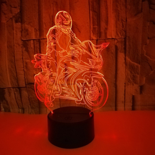 Ilusión Óptica 3d Para Motocicleta, Coche, Mesa,