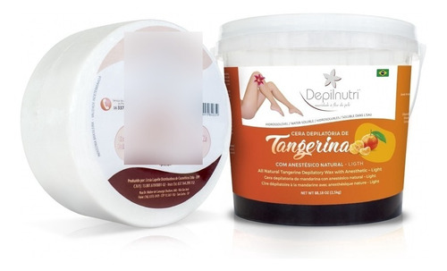 Kit Oficial - 1 Cera 2,5kg + 1 Rolo De Tnt - Tangerina -