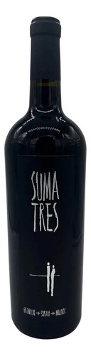 Pack De 4 Vino Tinto Suma Tres Grenache-syrah-malbec 750 Ml