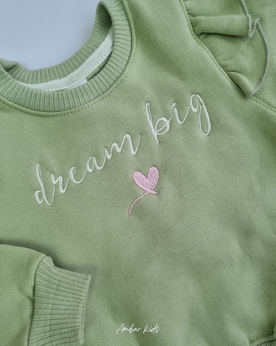 Buzo Frisado Bordado Con Volados Beba Ambar Kids