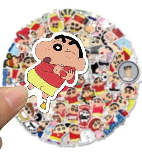 Imagen 3 de 5 de Shin-chan - Set De 50 Stickers / Calcomanias / Pegatinas