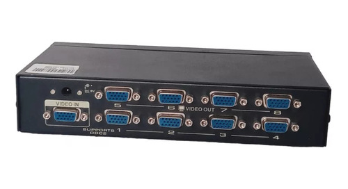 Splitter Divisor 8 Puertos Vga Vídeo 350 Mhz Switch Portátil