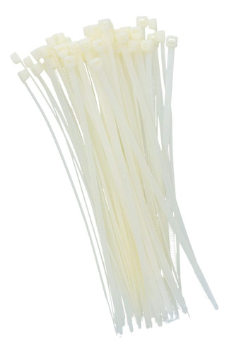 Amarre/abrazadera Plástico Blanco De Nylon 4,8x300mmx100und