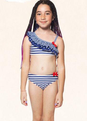 Malla Bikini  Infantil Talle 4 Al 10 Sensuit