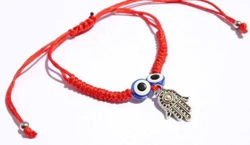 comprar Pulsera Tibetana Con Dije Mano Fatima Hilo Rojo Protección 