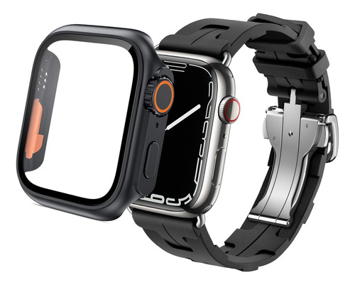 Correa + Funda Para Apple Watch Series 9 8 7 6 Se 5 Silicona