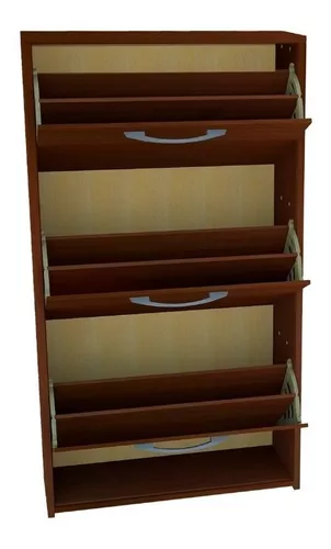 Mueble Zapatero Organizador Botinero Melamina 18 Zapatillas