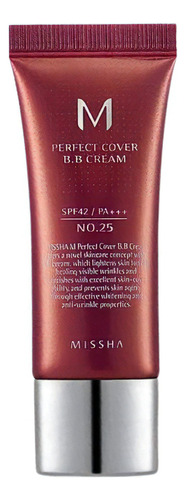 Crema M Perfect Cover B.b Missha, 20 ml, Tom 25, color beige cálido