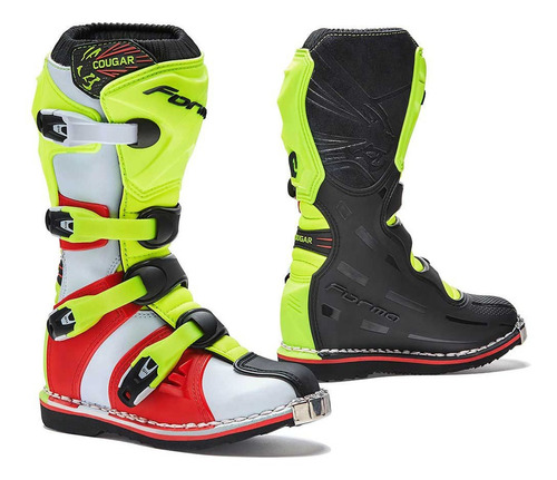 Botas Forma Motocross Enduro Cougar Niños Mujer Moto Delta