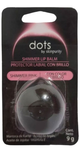 Dots Protector Labial Shimmer Pink