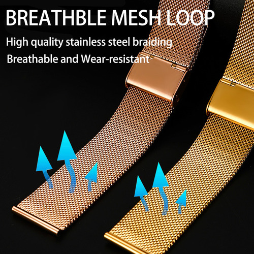 2 Correas De Metal Para Fossil Gen 6 44 Mm/gen 5e 44 Mm