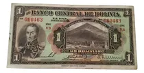 Comprar Antiguo Billete Bolivia Un Boliviano