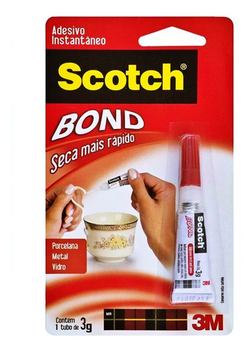 Cola Scotch Bond 3g Adesivo Instantaneo 3m Original