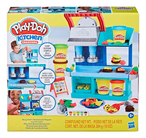 Play-Doh BUSY CHEF'S RESTAURANT HASBRO F8107 Brinquedo de massa e massinha Play-Doh