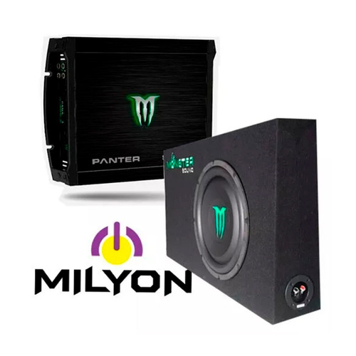 Combo Amplificador Monster 2 Canales + Sub Woofer Slim 1000w
