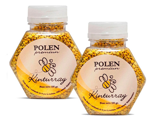 Polen Kinturray Natural Mutivitaminico Proteina 100g Pack X2