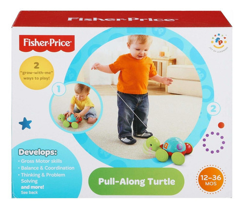 Fisher Price Puxe A Tartaruga Y8652 - Mattel