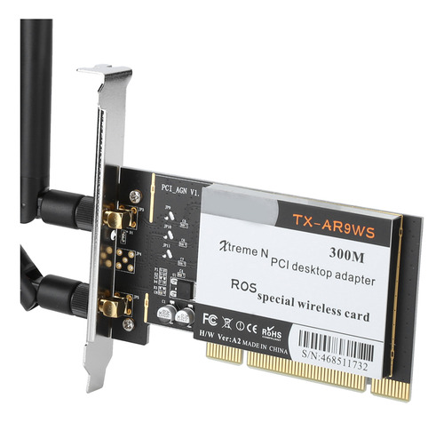 Tarjeta De Red De Escritorio Inalámbrica Ar9220 300m Pci Com