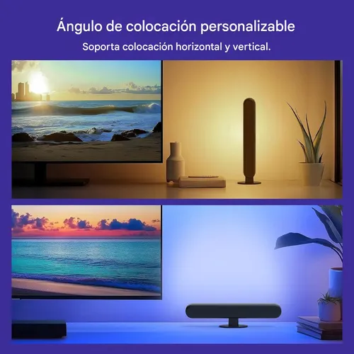Lámpara Luz Led Rgb + Control Horizontal Vertical Multicolor