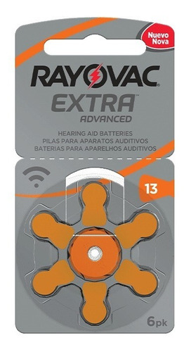 Pack 6 Pilas Rayovac Extra Advanced 13 Mayorista Oficial