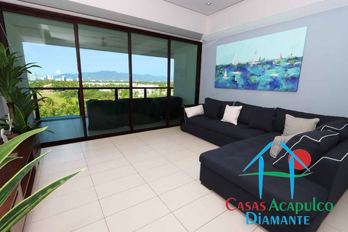 Imagen 8 de 30 de Cad La Isla Hawaii 807. Terraza Con Vistas A Los Jardines Y Albercas