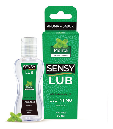 Sensy Lub - 3 Pack Menta - Gel Lubricante Íntimo Menta