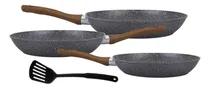 Comprar Set De Sarten Antiadherente Color Plomo