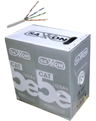 Cable Utp Cca Cat 5e Blanco Uso Interior 305m Ul 444 Iso9001