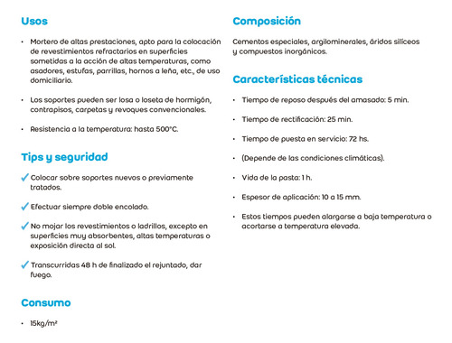 Pegamento Weber Refractario X 20kg Venta X Mayor
