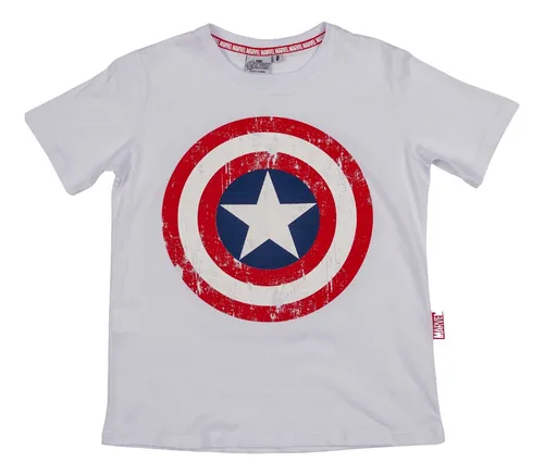 Remera Capitan America Ni os Original Disney Marvel Nene