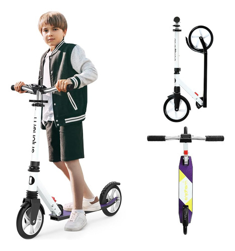 Wayplus Kick Scooter Para Edades 6+, Niños, Adolescentes Y A