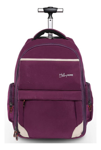 Mochila Con Ruedas Hollyhome 45 L , Color Violeta