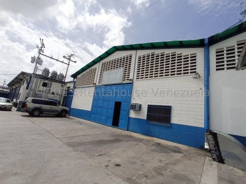 Galpón Industrial En Alquiler La Intercomunal Turmero Maracay 24-7774 Dc